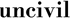 The logo for 'uncivil' featuring the word 'uncivil' in a black serif typeface with a dot on the letter 'u', and the tagline 'socially unacceptable.' in a smaller black serif font below, set against a solid white background.