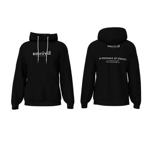 a moment of silence — hoodie
