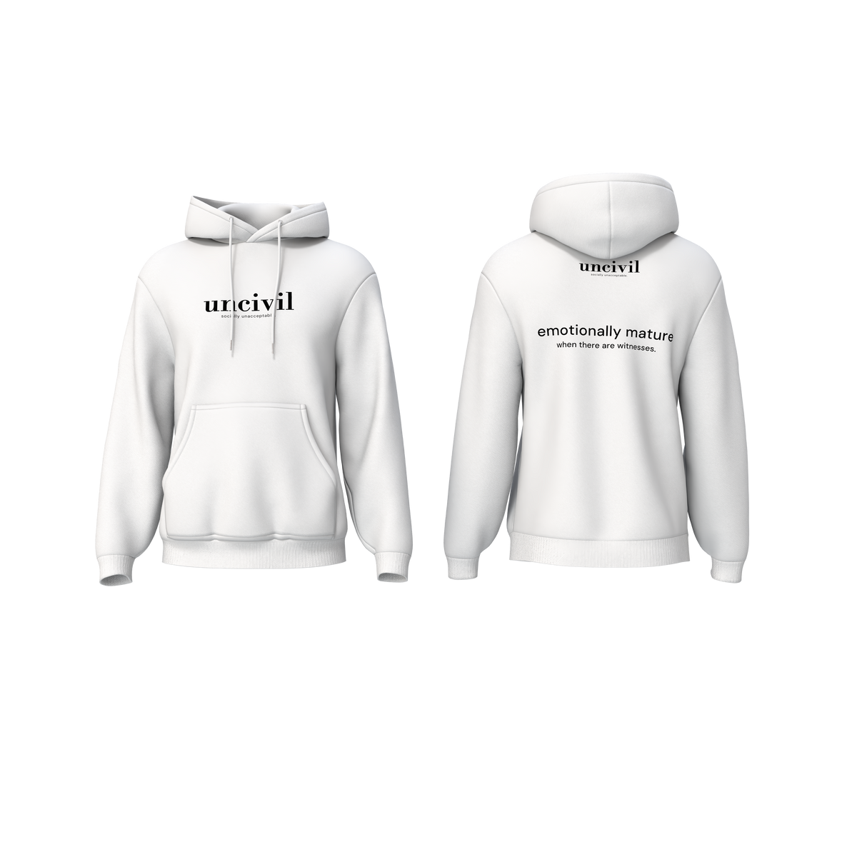 emotionally mature — hoodie