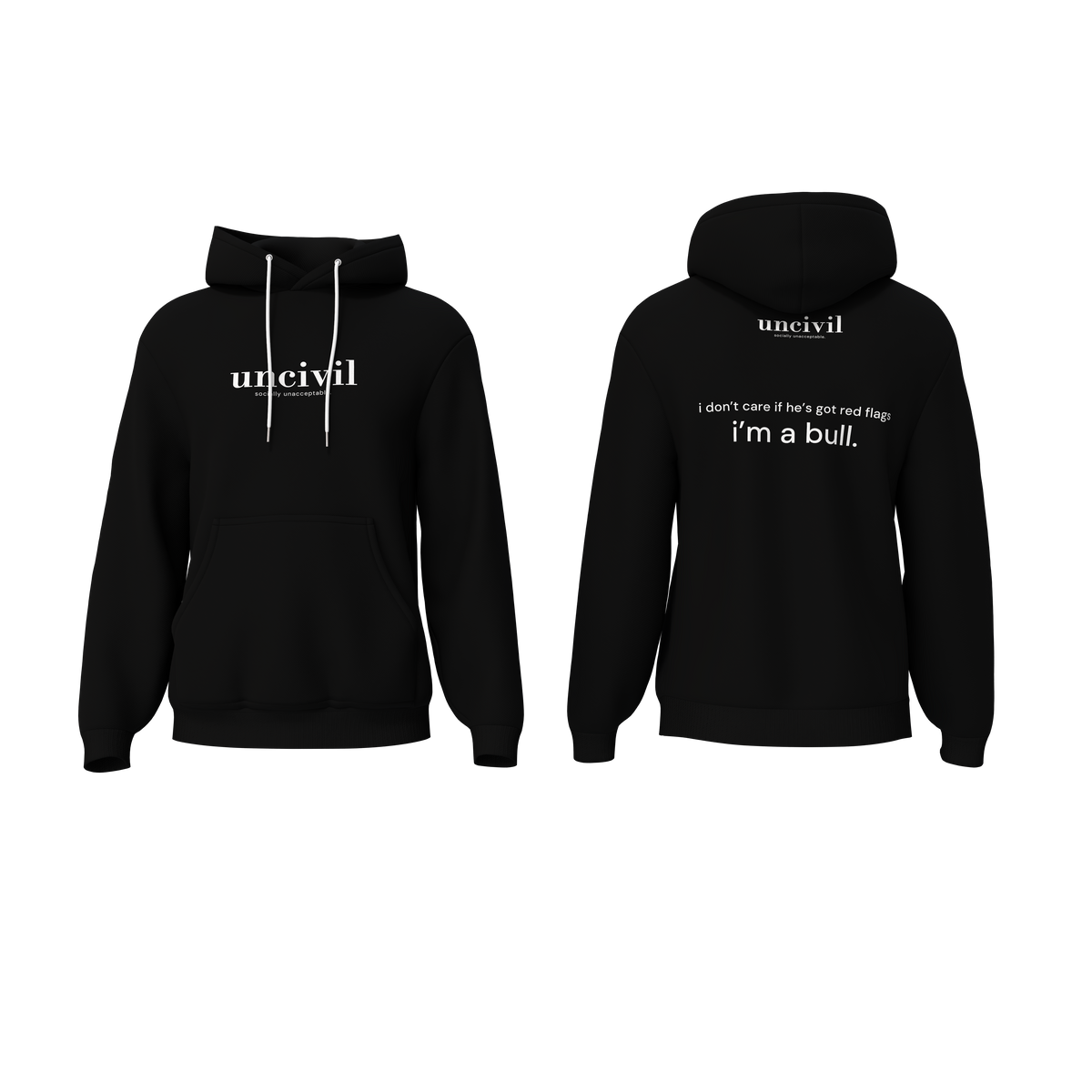 he’s got red flags — hoodie