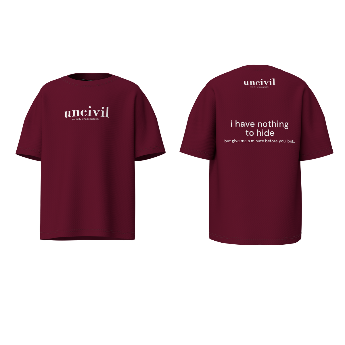 i have nothing to hide — shirt