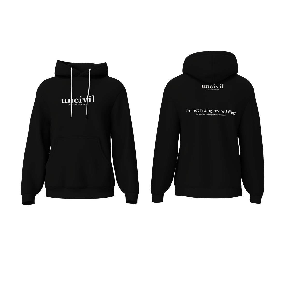 i’m not hiding my red flags — hoodie