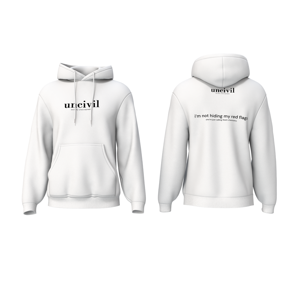 i’m not hiding my red flags — hoodie