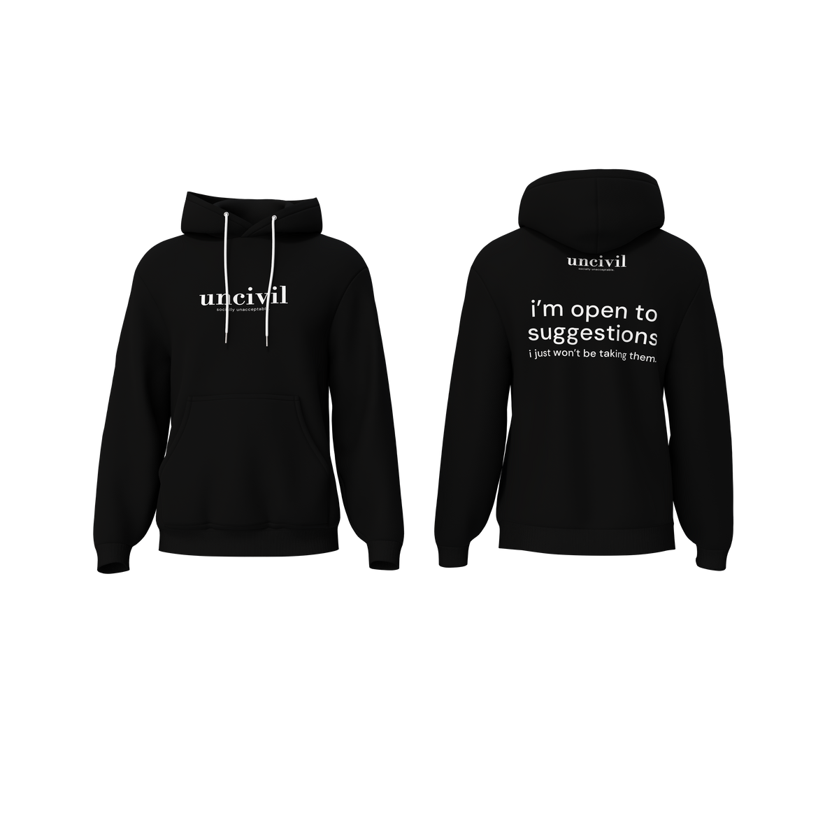 i’m open to suggestions — hoodie