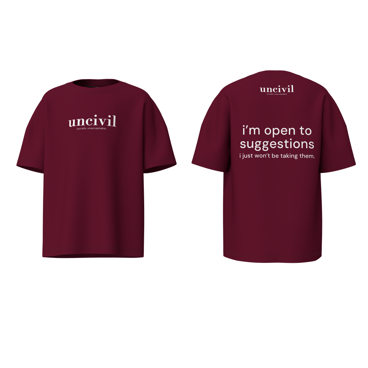 i’m open to suggestions — shirt