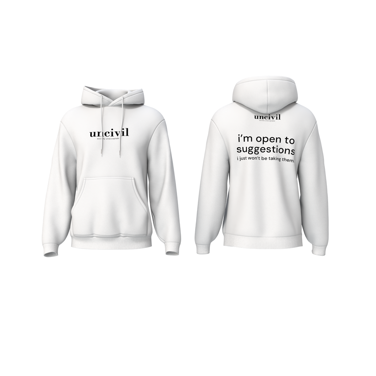 i’m open to suggestions — hoodie