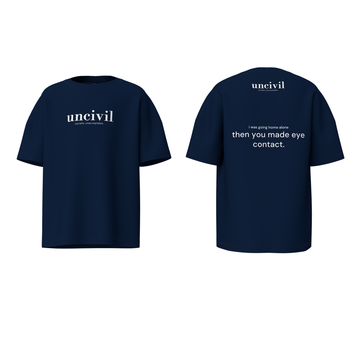 made eye contact — shirt