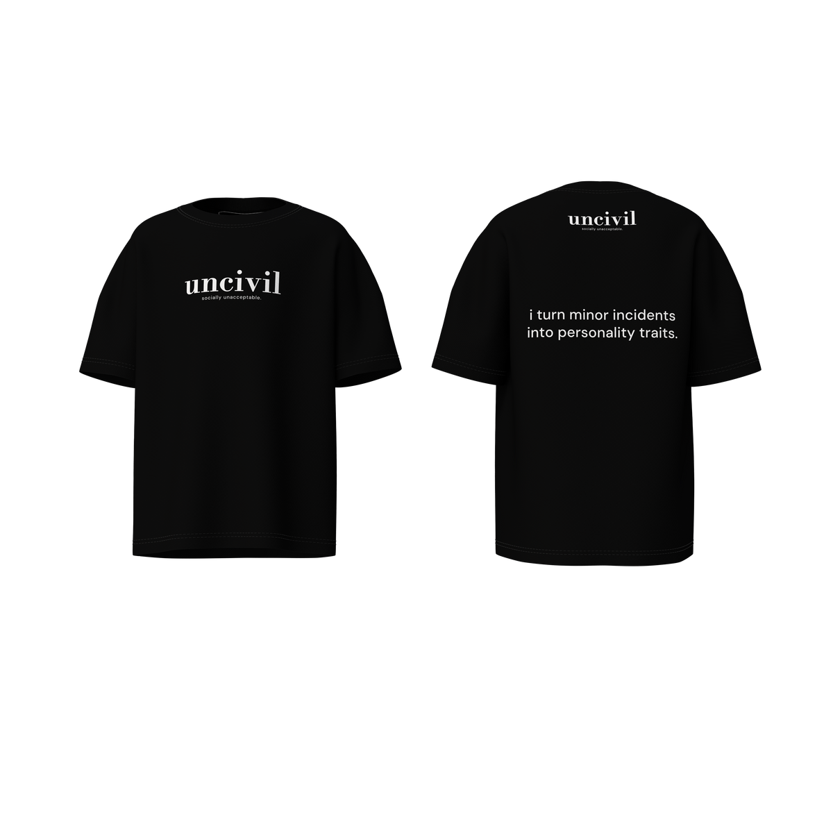 minor incidents personality traits — shirt